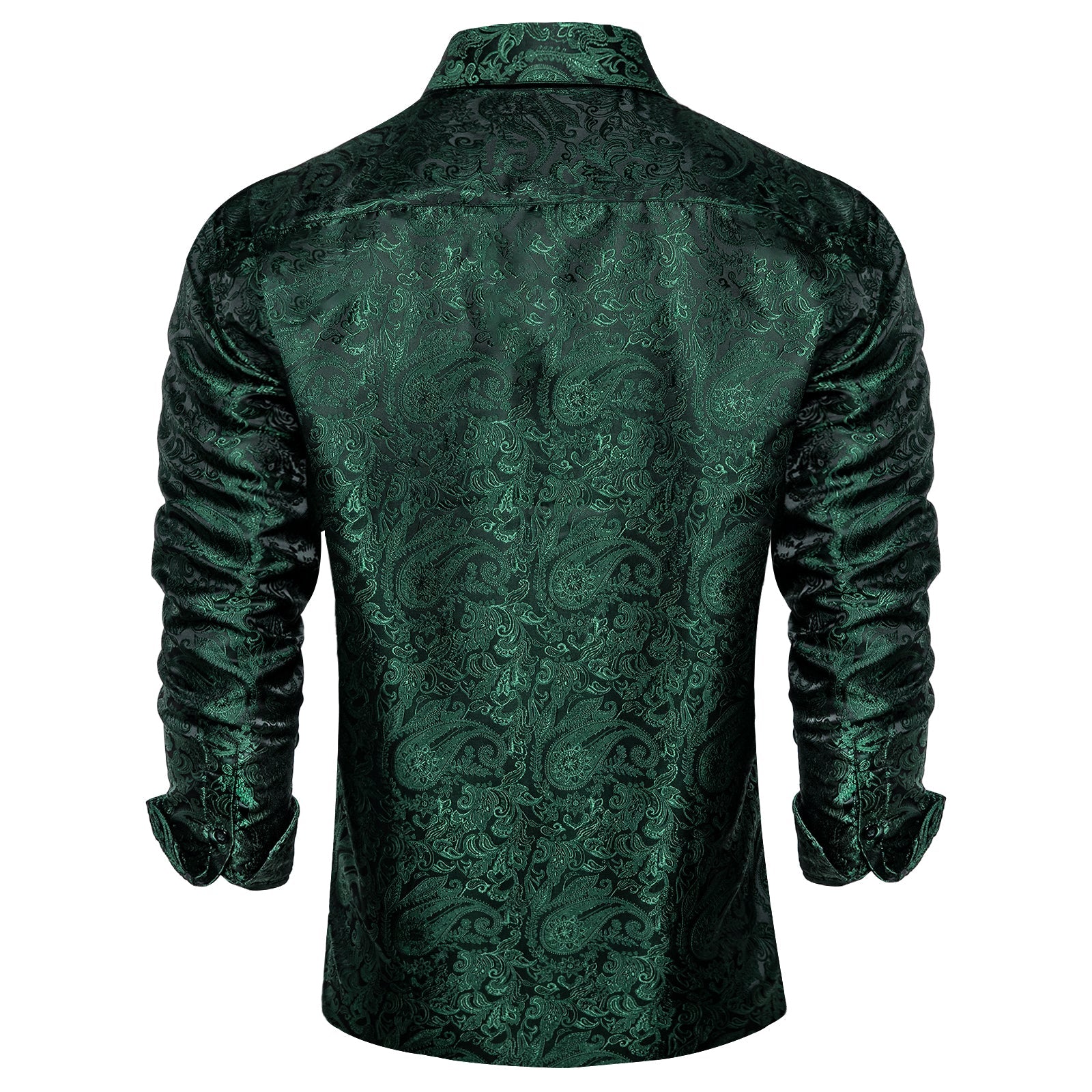 GentCrest Green Paisley Shirt - Image 3