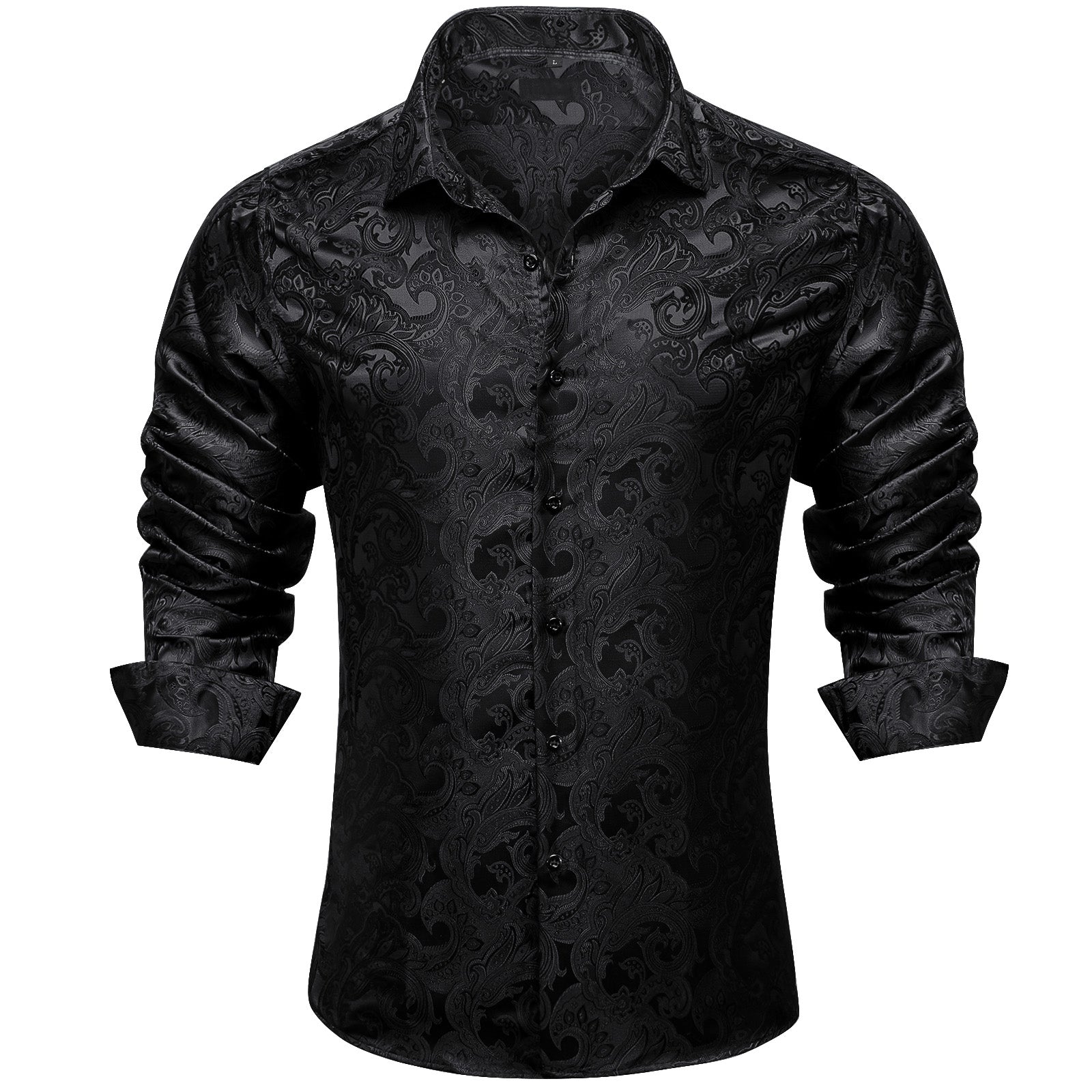 GentCrest Black Paisley Shirt - Image 1