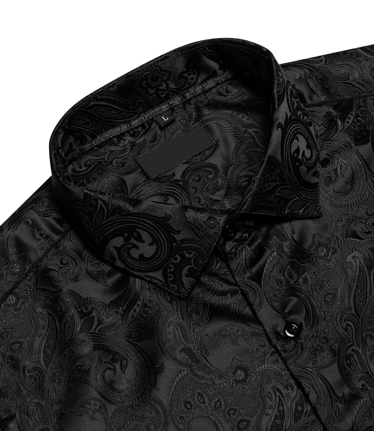 GentCrest Black Paisley Shirt - Image 3