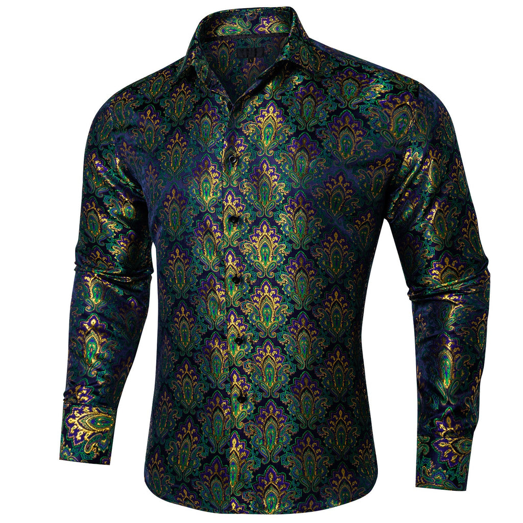 GentCrest Green Paisley Shirt - Image 2