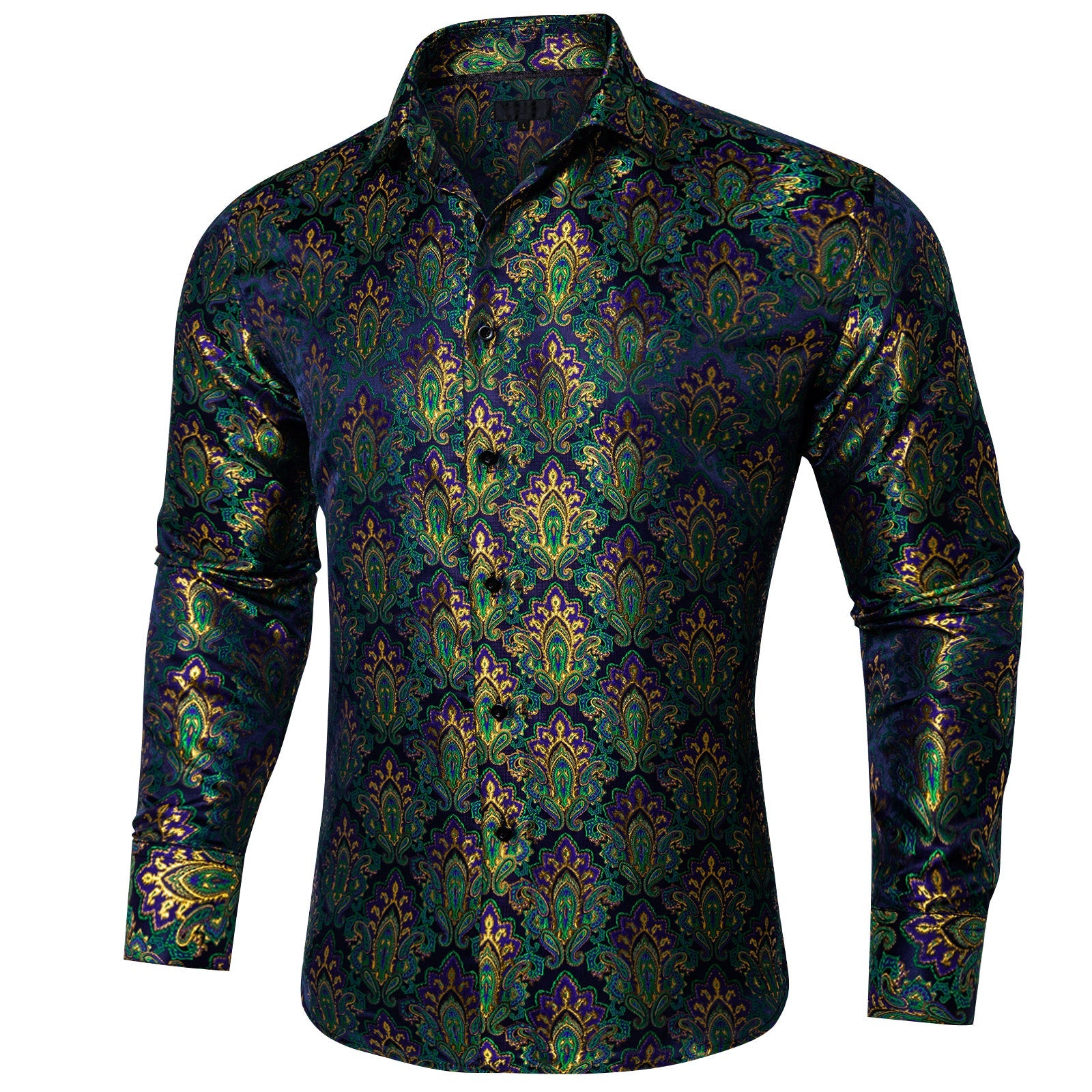 GentCrest Green Paisley Shirt - Image 2