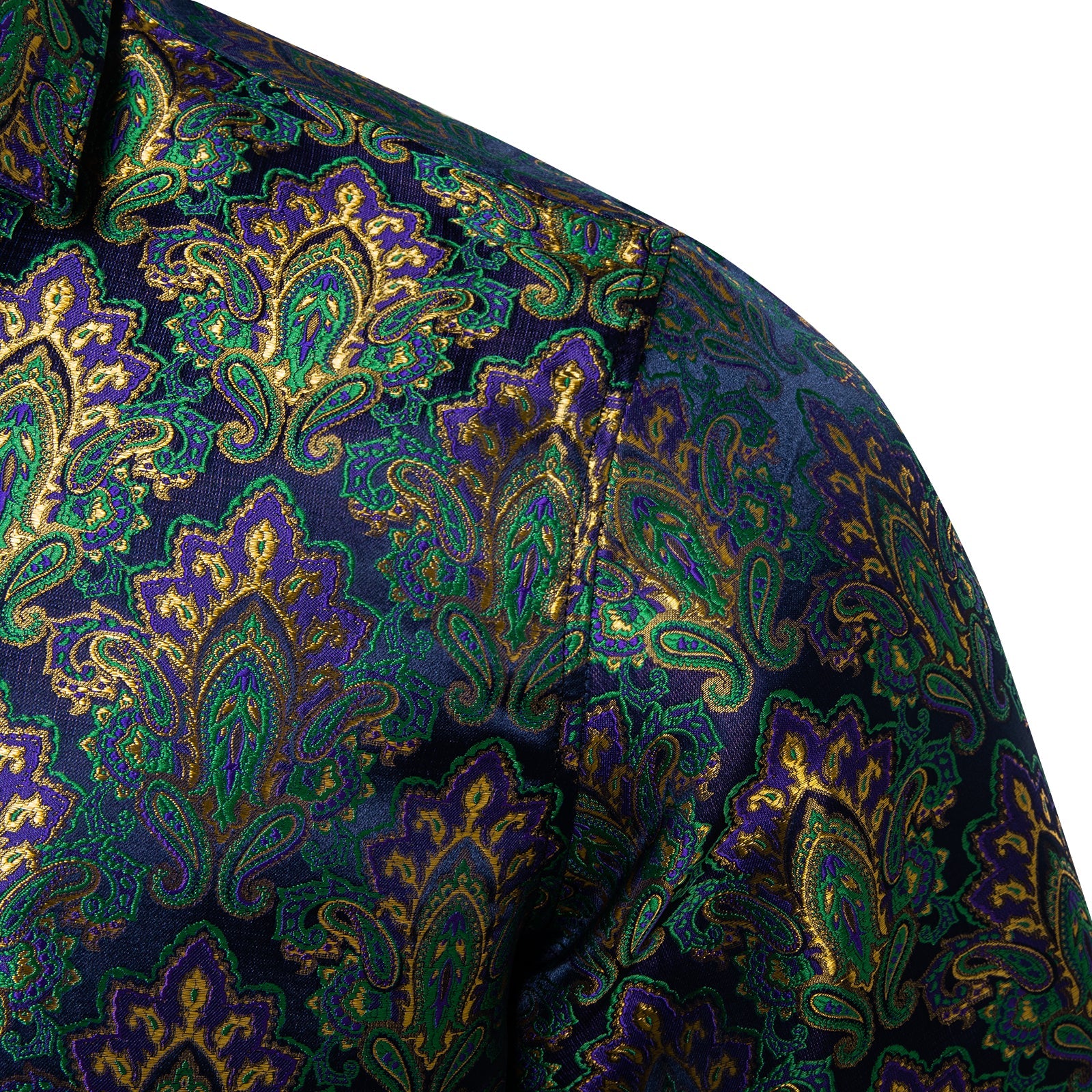 GentCrest Green Paisley Shirt - Image 3