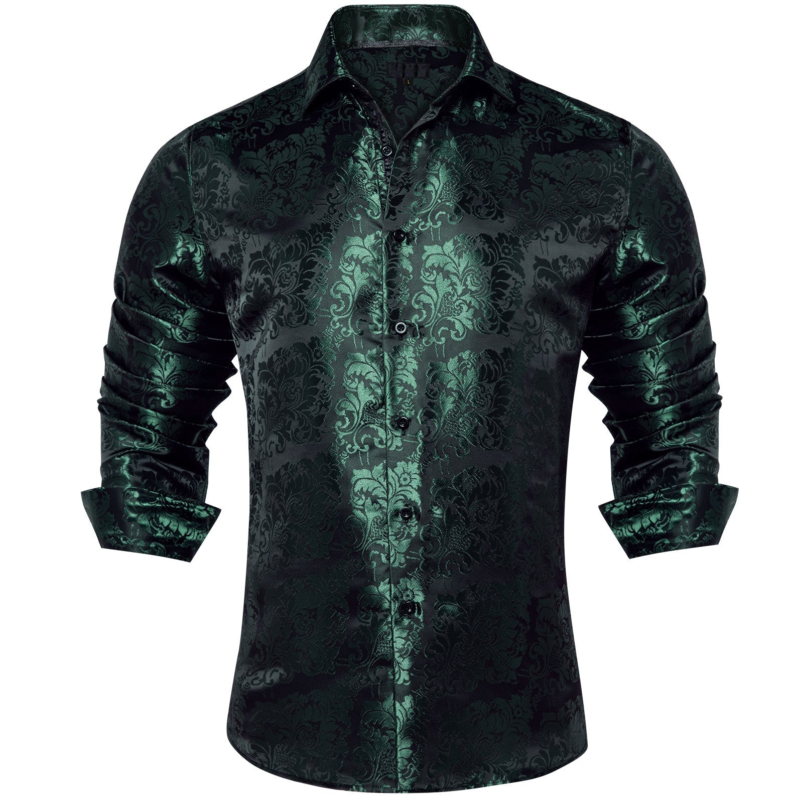GentCrest Black Paisley Shirt - Image 1