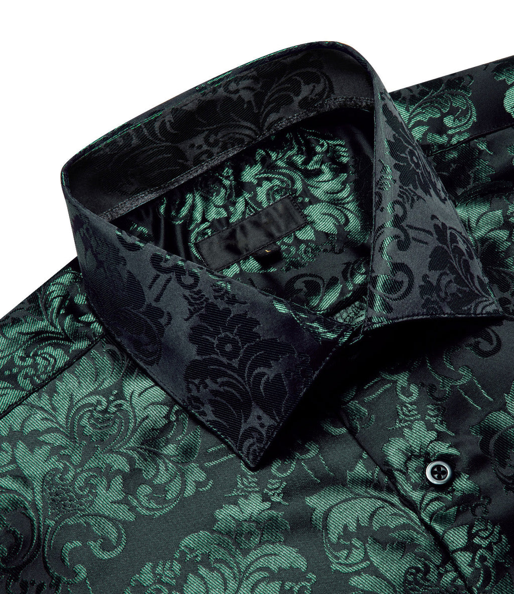 GentCrest Black Paisley Shirt - Image 3