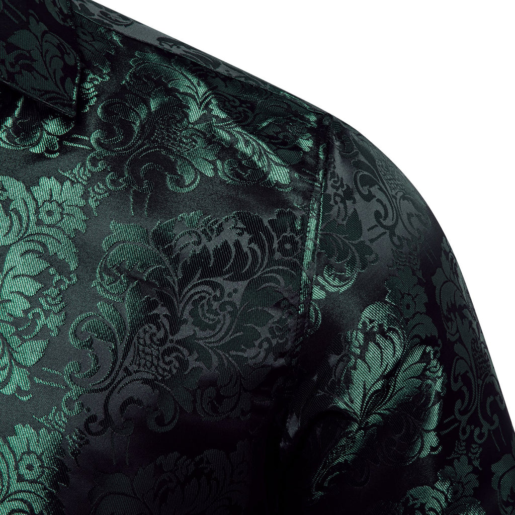 GentCrest Black Paisley Shirt - Image 4