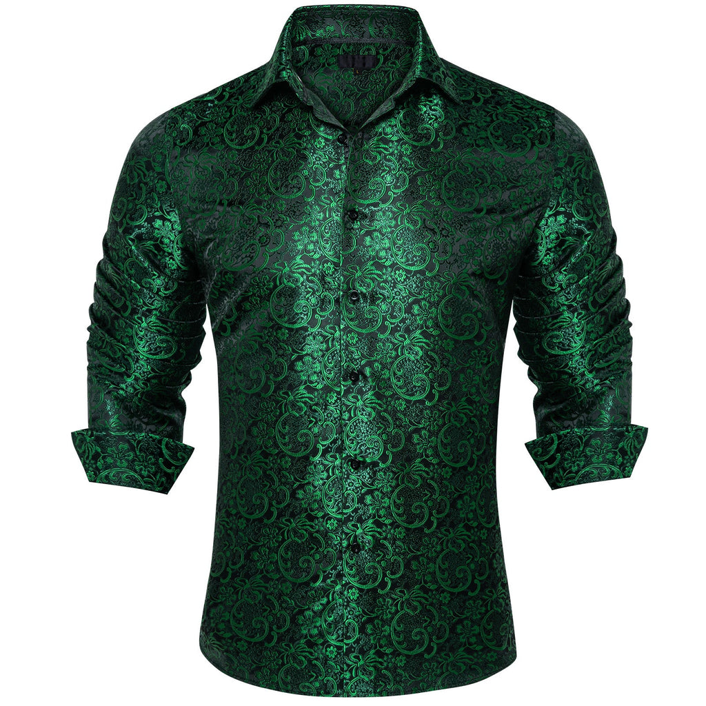 GentCrest Green Paisley Shirt - Image 1
