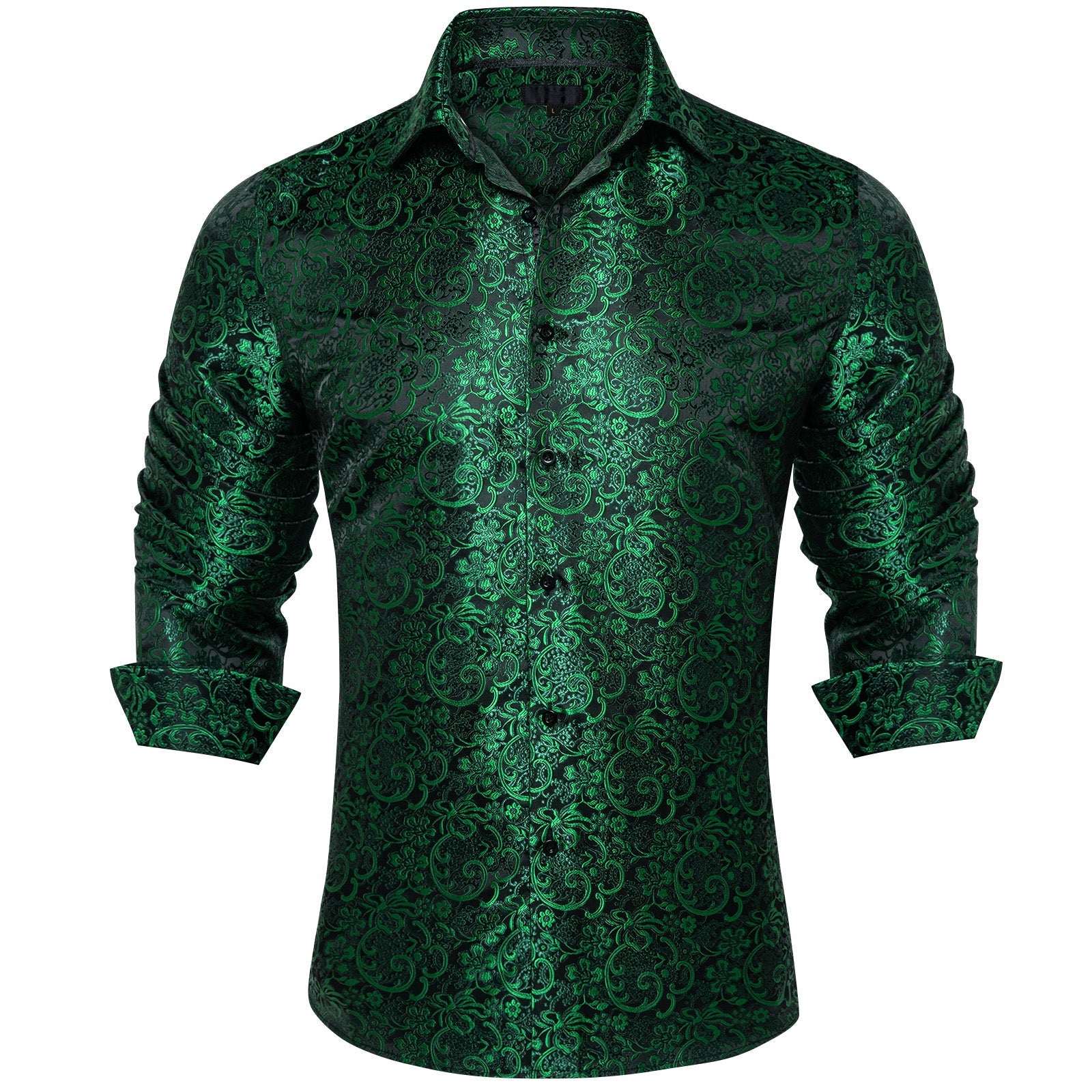 GentCrest Green Paisley Shirt - Image 1