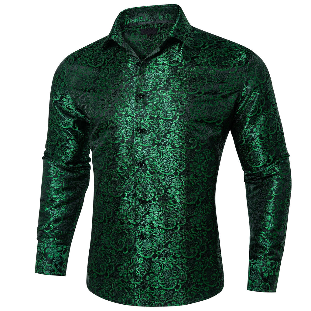 GentCrest Green Paisley Shirt - Image 2
