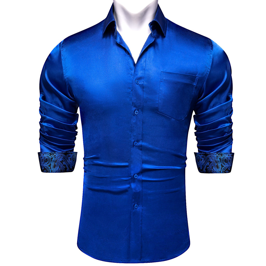 GentCrest Blue Paisley Shirt - Image 1