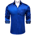 Royal Blue With Paisley Accent Dress Shirt - GentCrest