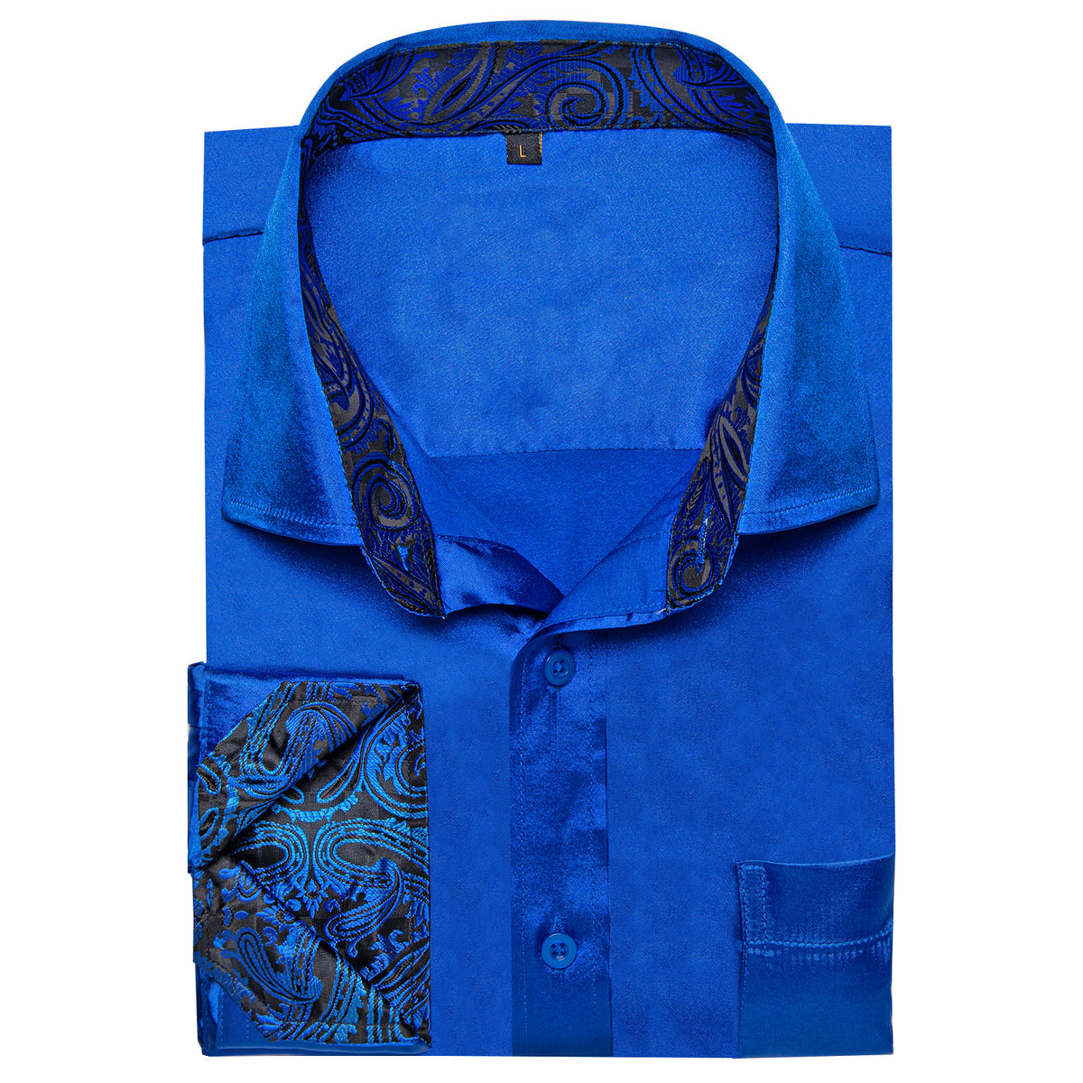 GentCrest Blue Paisley Shirt - Image 3