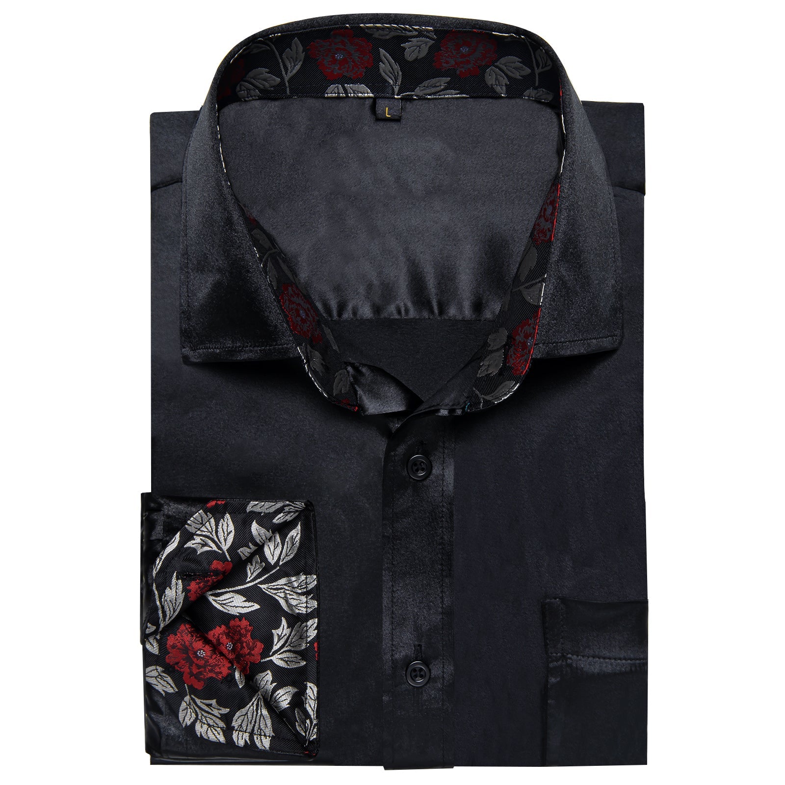 GentCrest Black Solid Shirt - Image 4