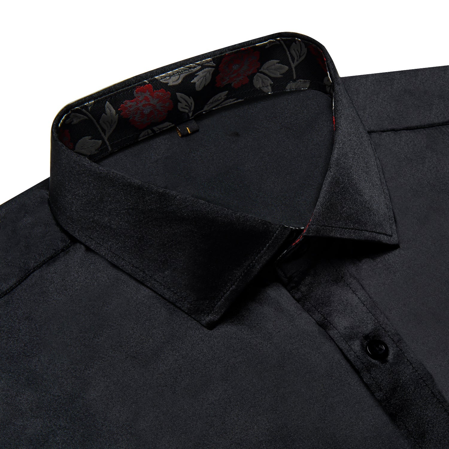 GentCrest Black Solid Shirt - Image 3