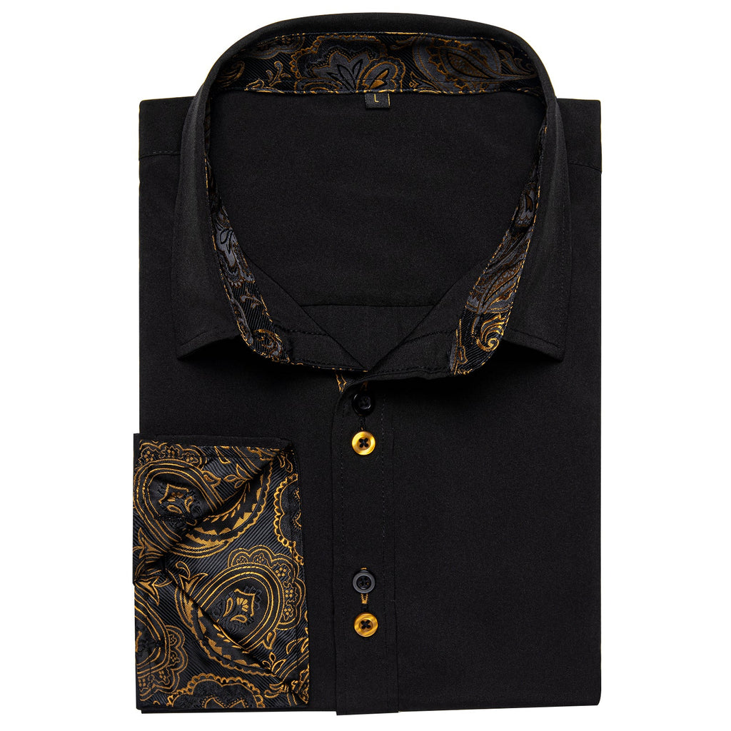 GentCrest Black Paisley Shirt - Image 3