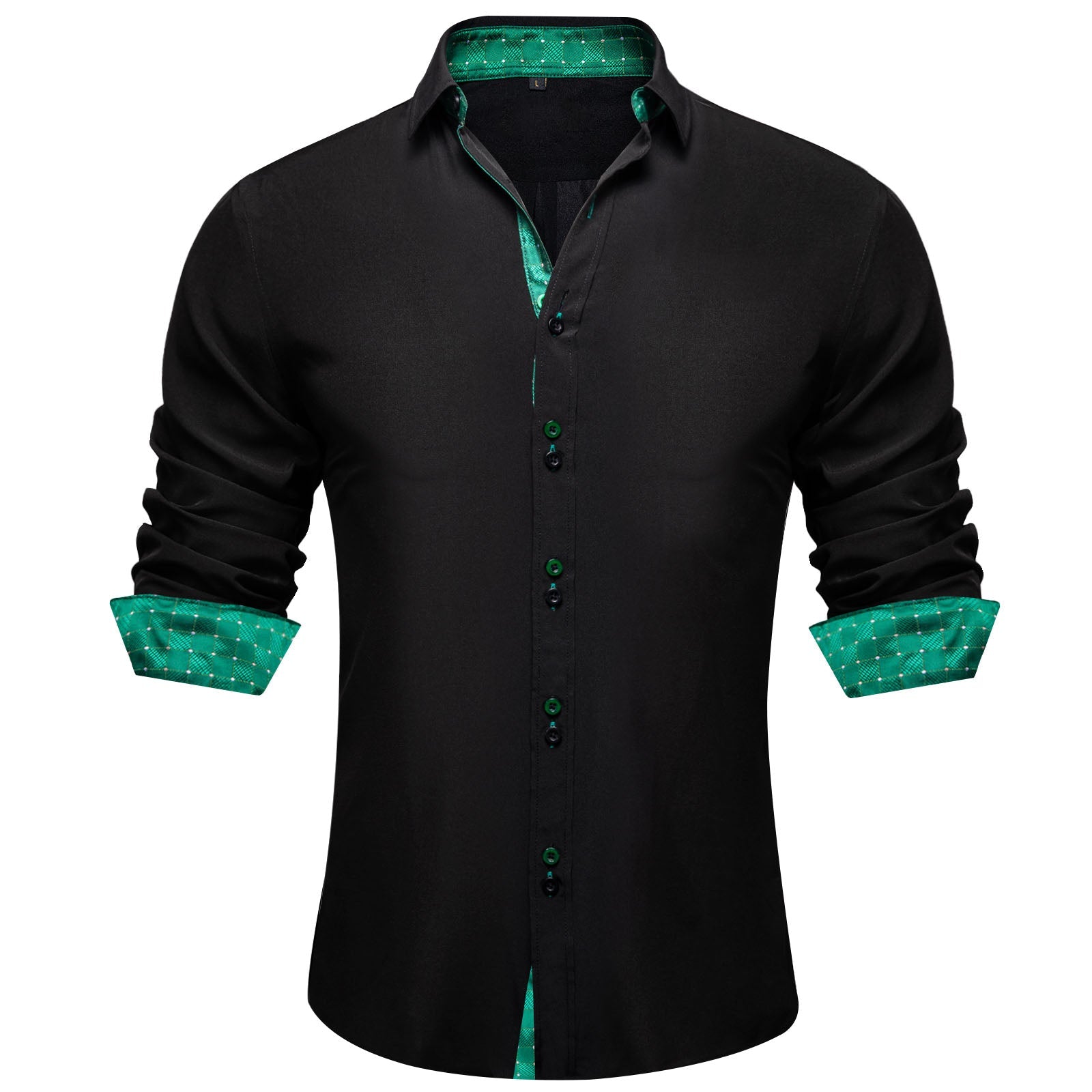 GentCrest Black Plaid Shirt - Image 2