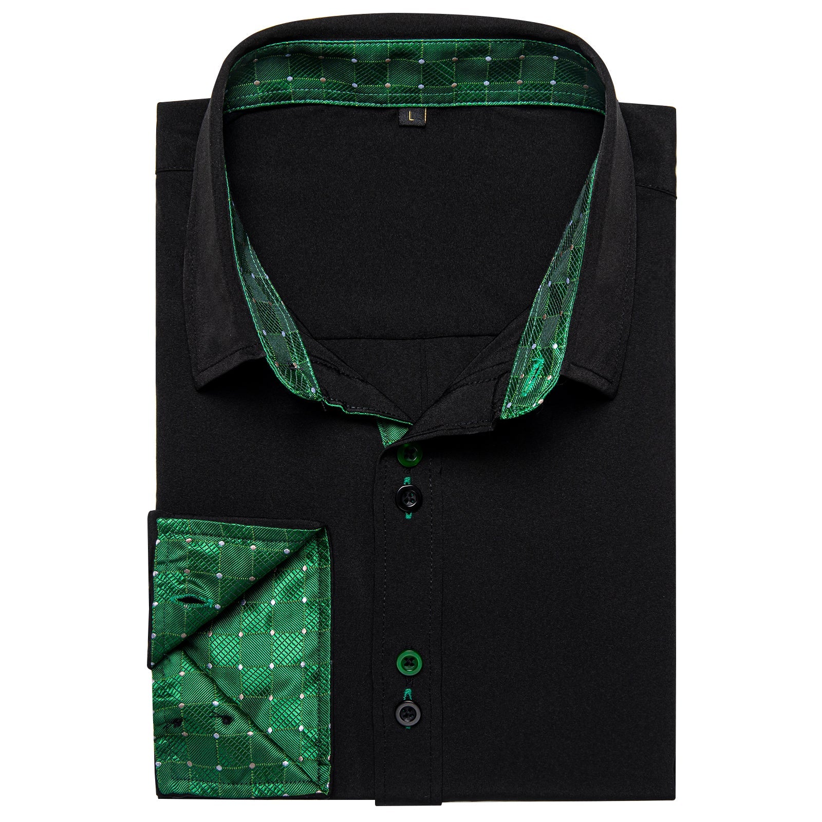 GentCrest Black Plaid Shirt - Image 3
