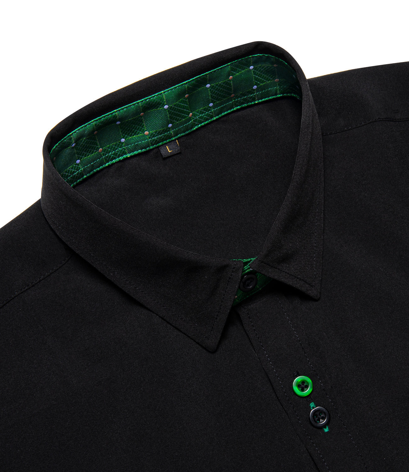 GentCrest Black Plaid Shirt - Image 4