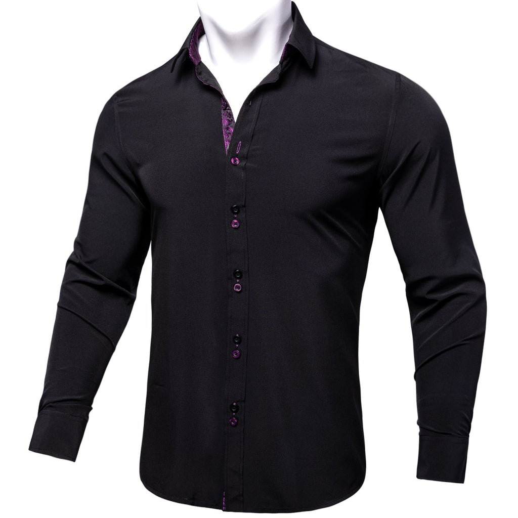 GentCrest Black Paisley Shirt - Image 3