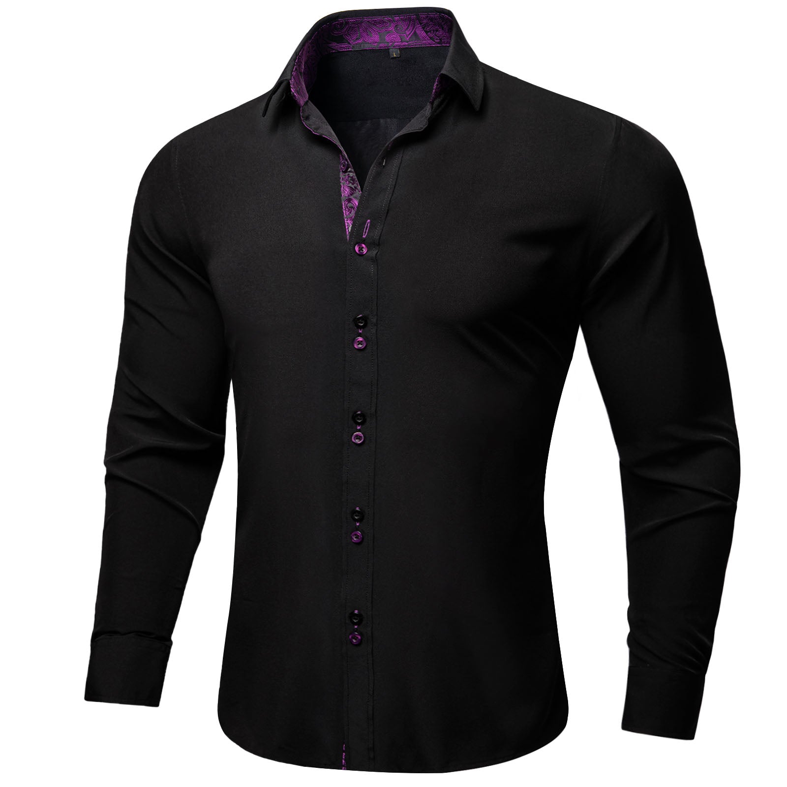 GentCrest Black Paisley Shirt - Image 1