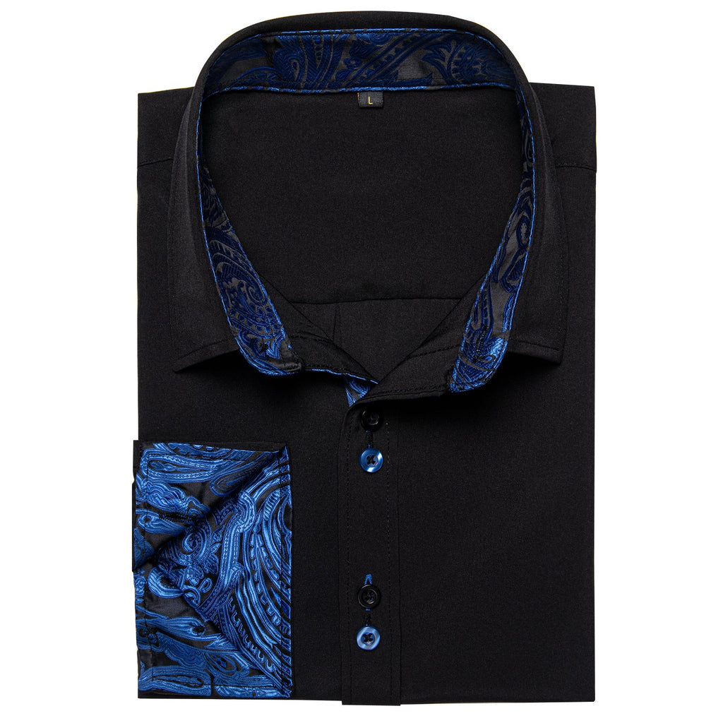GentCrest Black Paisley Shirt - Image 4