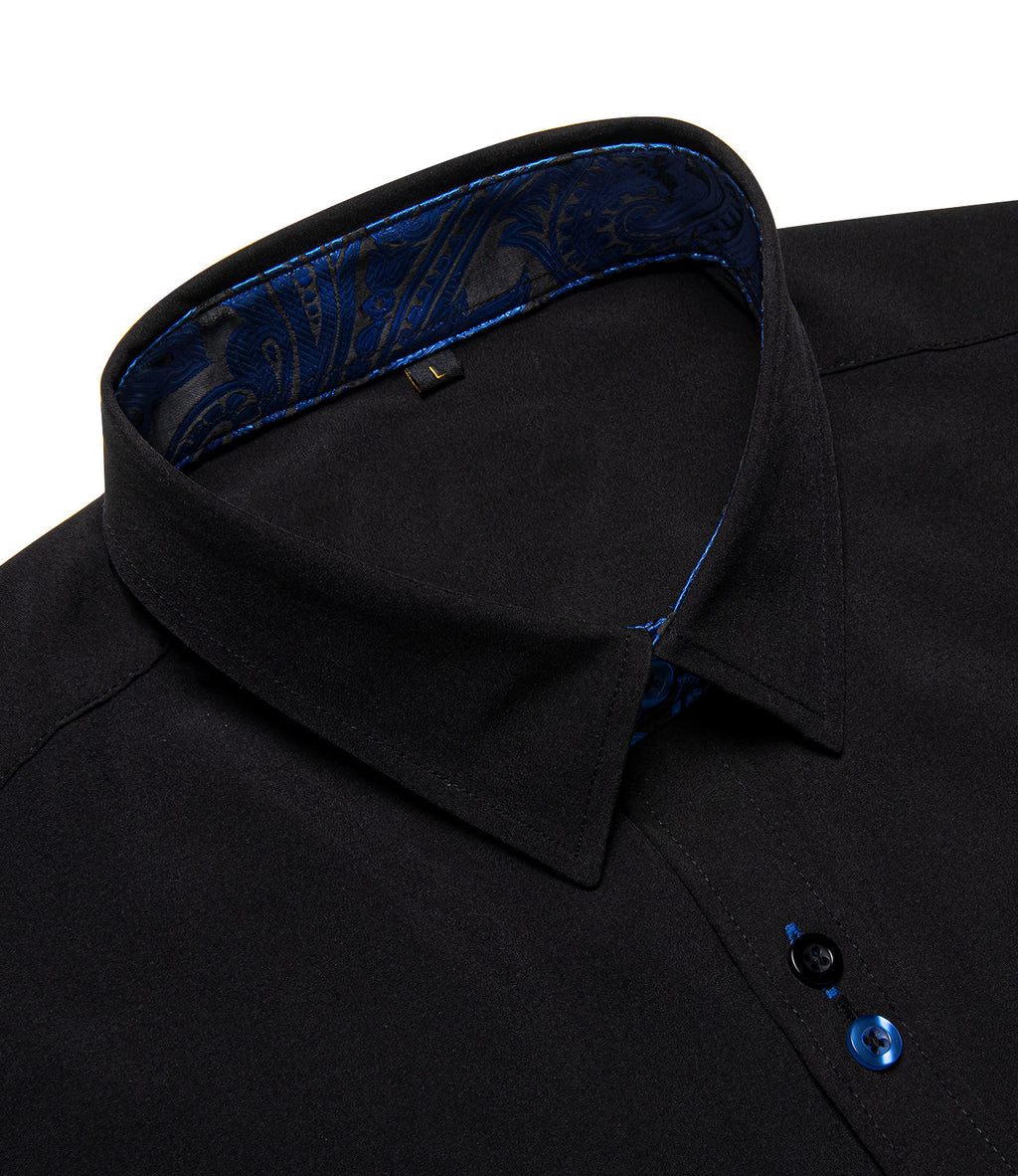 GentCrest Black Paisley Shirt - Image 5