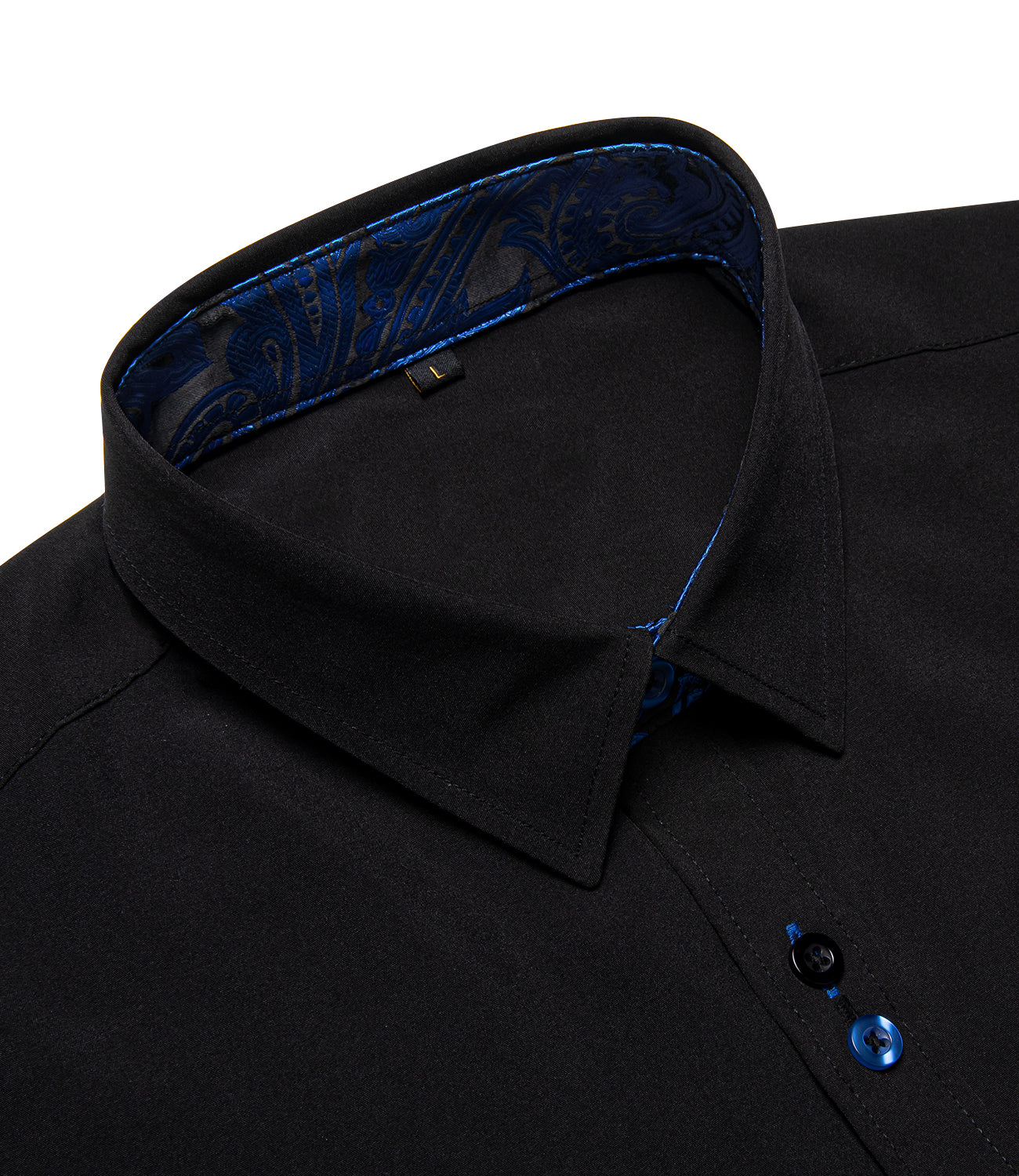 GentCrest Black Paisley Shirt - Image 5
