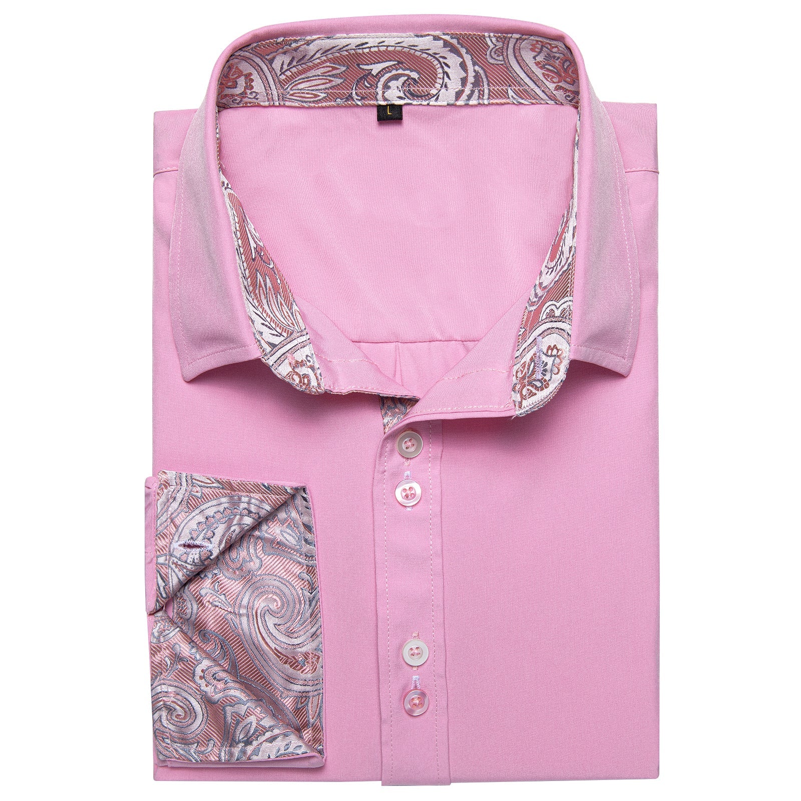 GentCrest Pink Paisley Shirt - Image 5