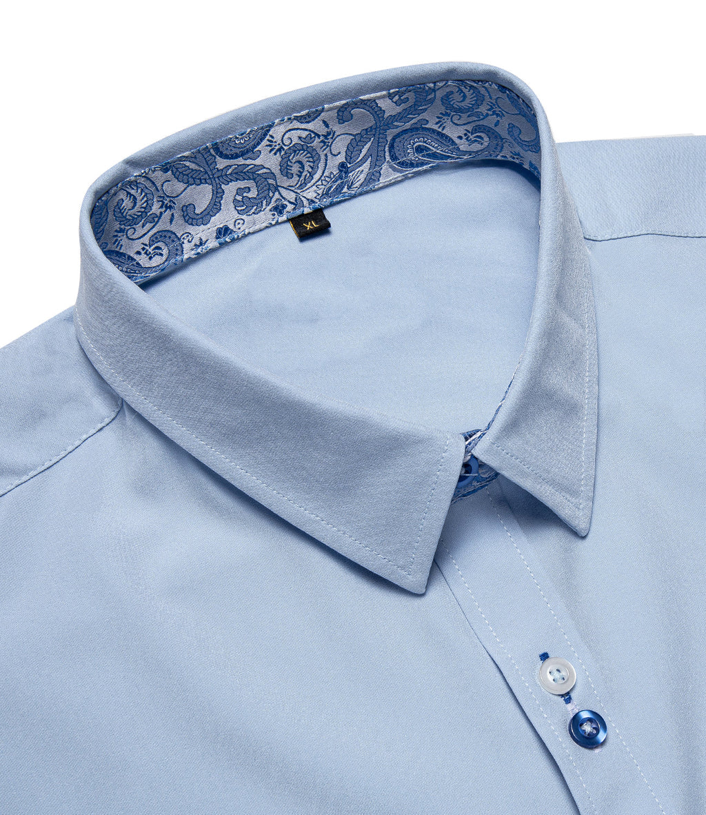 GentCrest Blue Paisley Shirt - Image 3