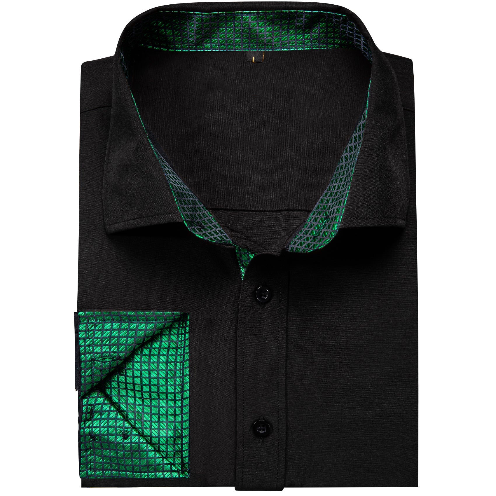 GentCrest Black Solid Shirt - Image 3