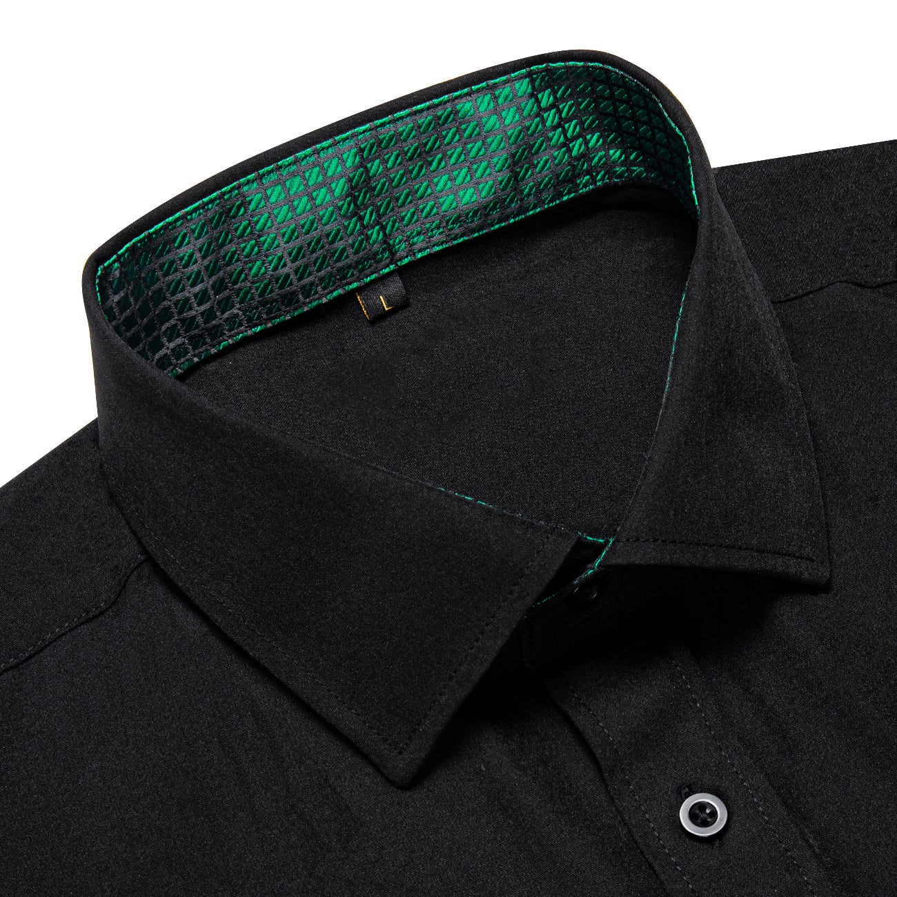 GentCrest Black Solid Shirt - Image 4