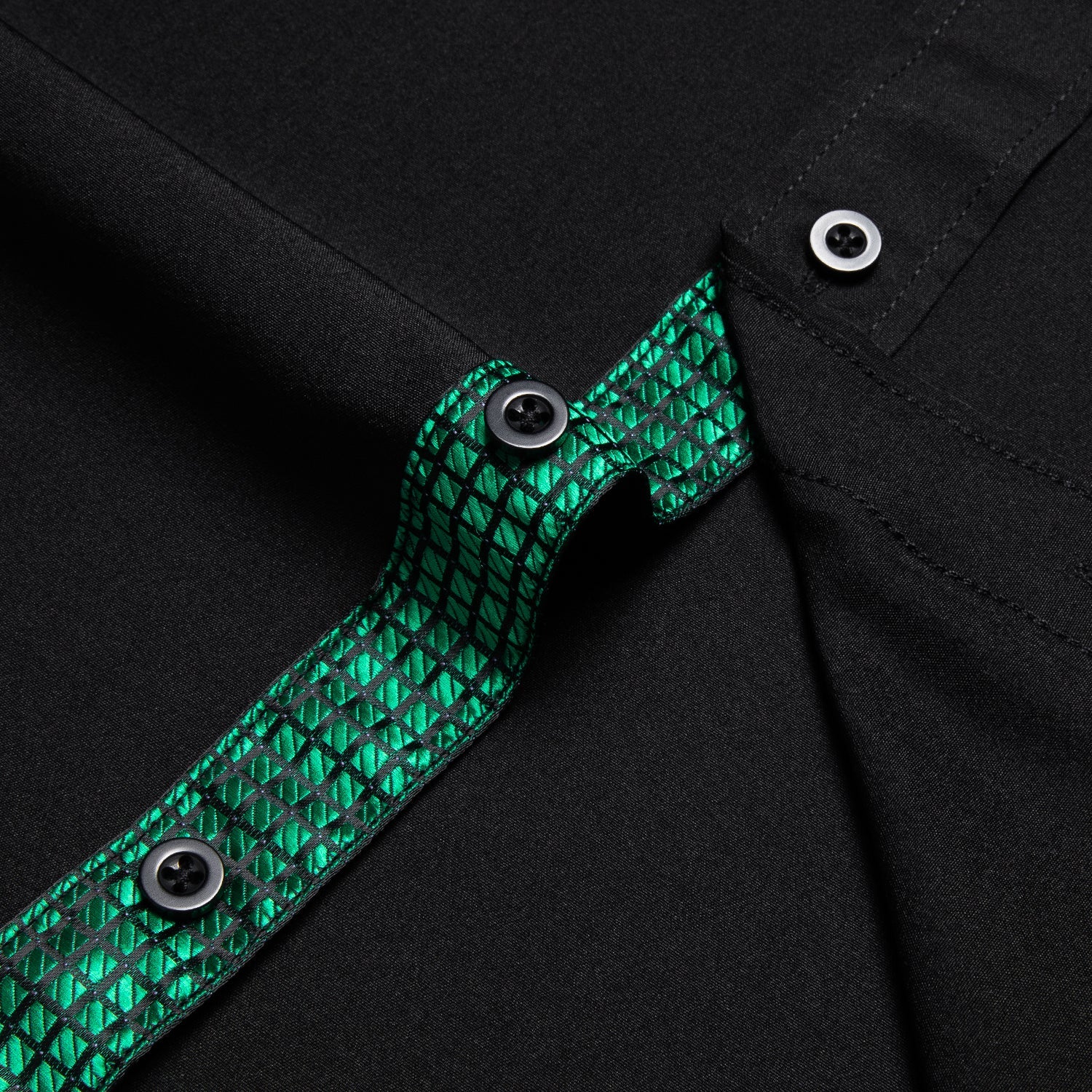 GentCrest Black Solid Shirt - Image 5