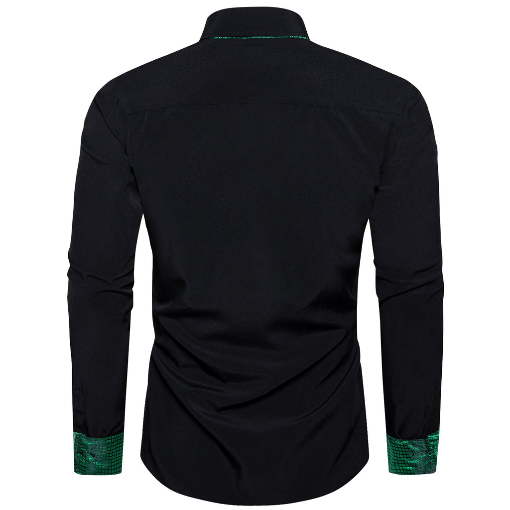GentCrest Black Solid Shirt - Image 2