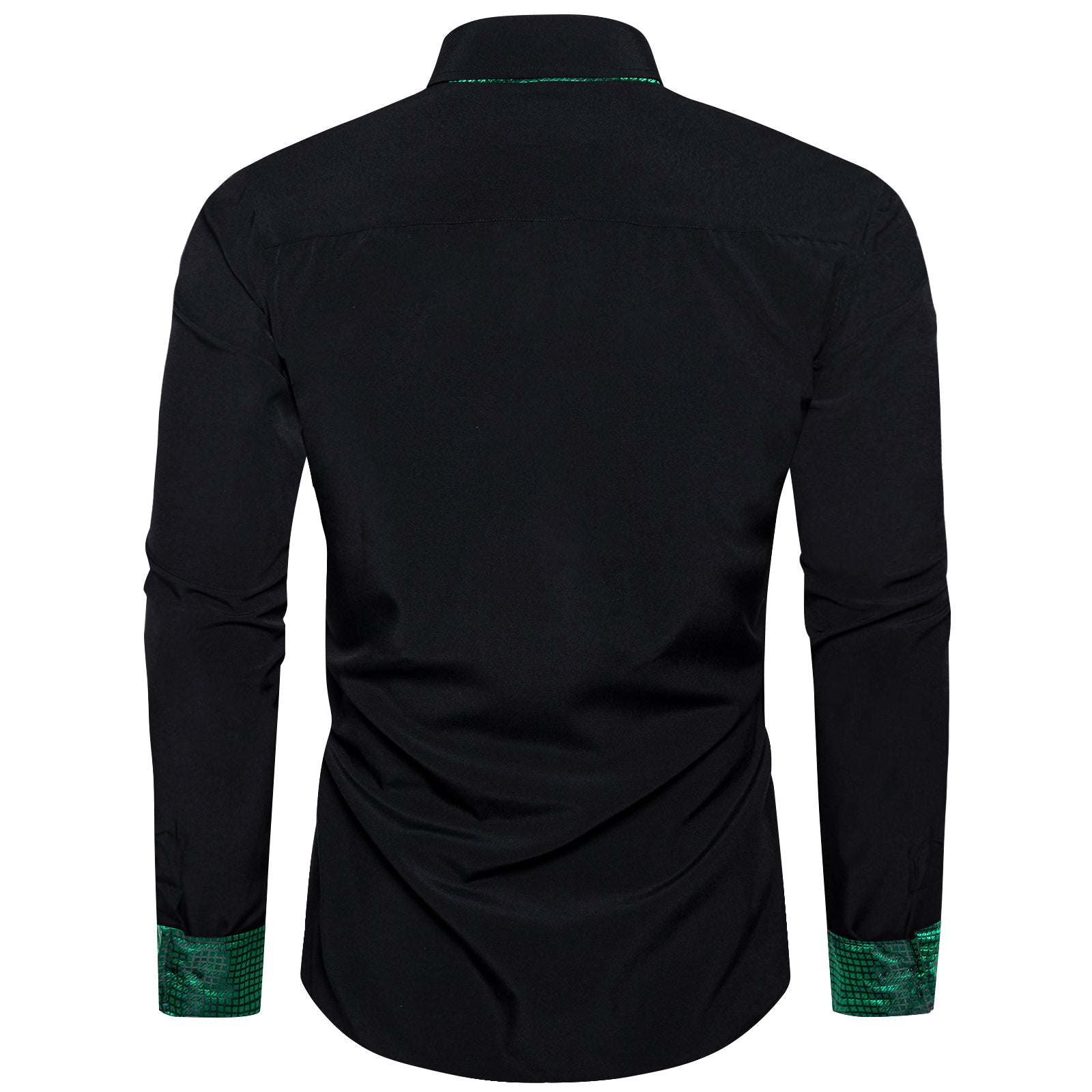 GentCrest Black Solid Shirt - Image 2