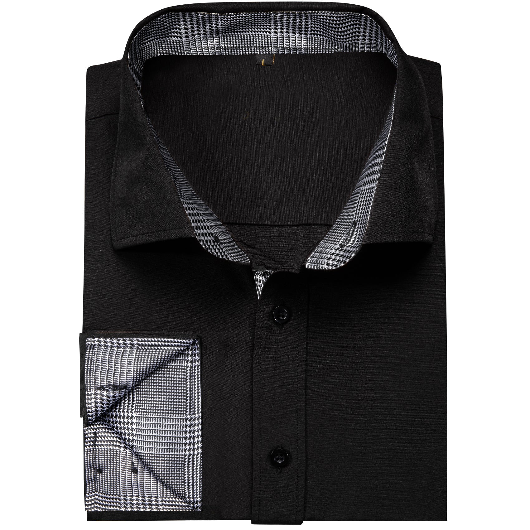GentCrest Black Solid Shirt - Image 4