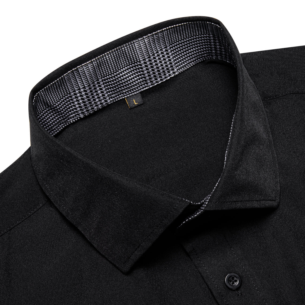 GentCrest Black Solid Shirt - Image 3