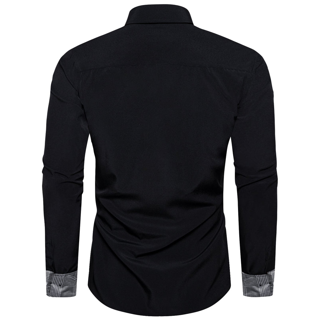 GentCrest Black Solid Shirt - Image 2