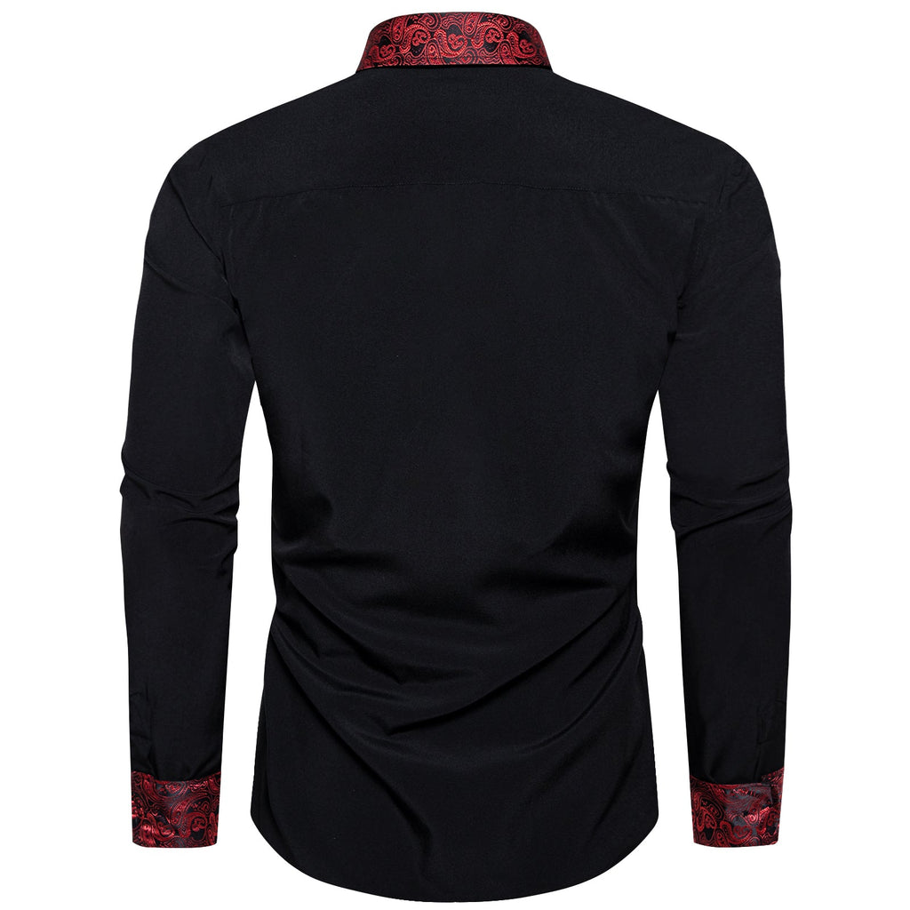 GentCrest Black Paisley Shirt - Image 5