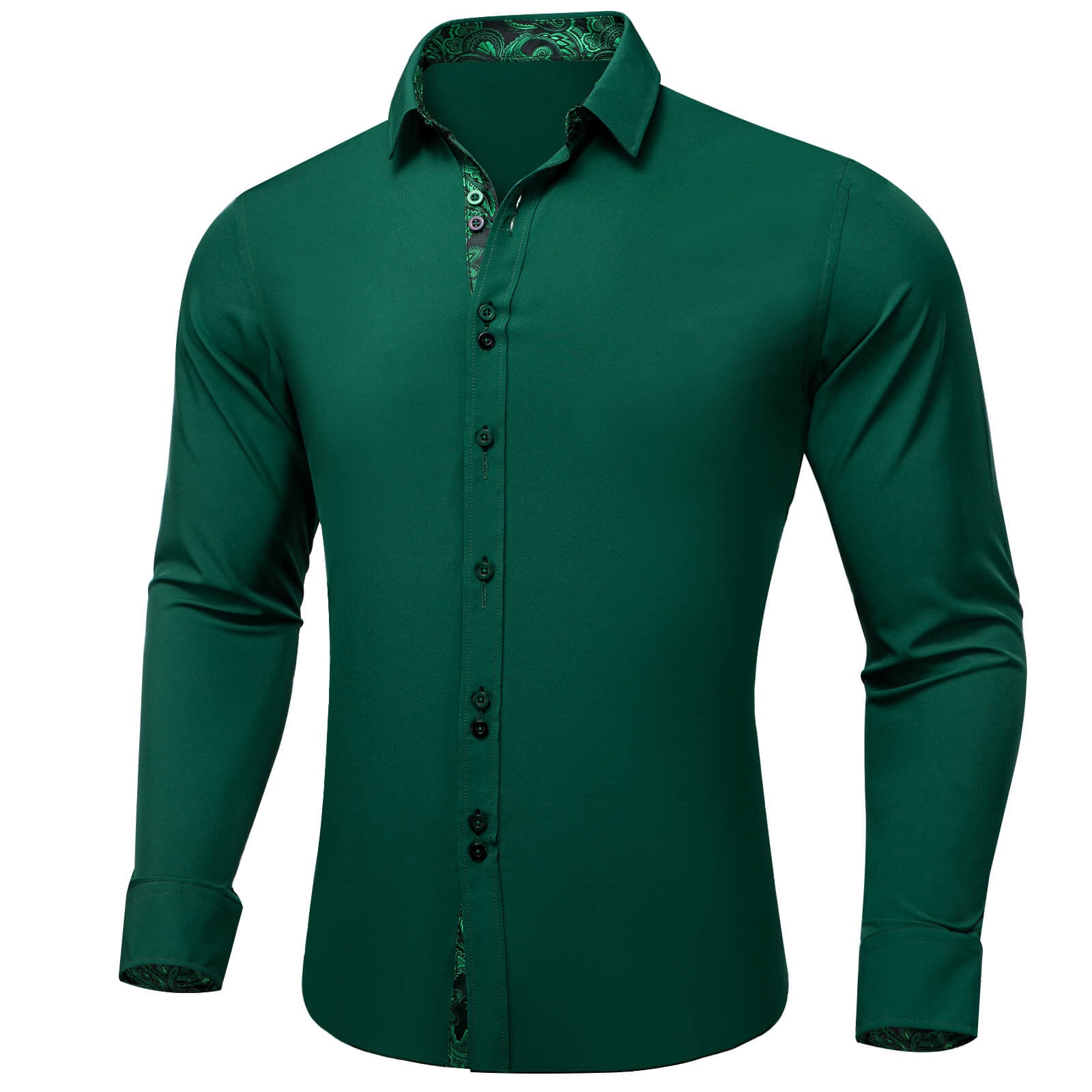 GentCrest Green Solid Shirt - Image 2