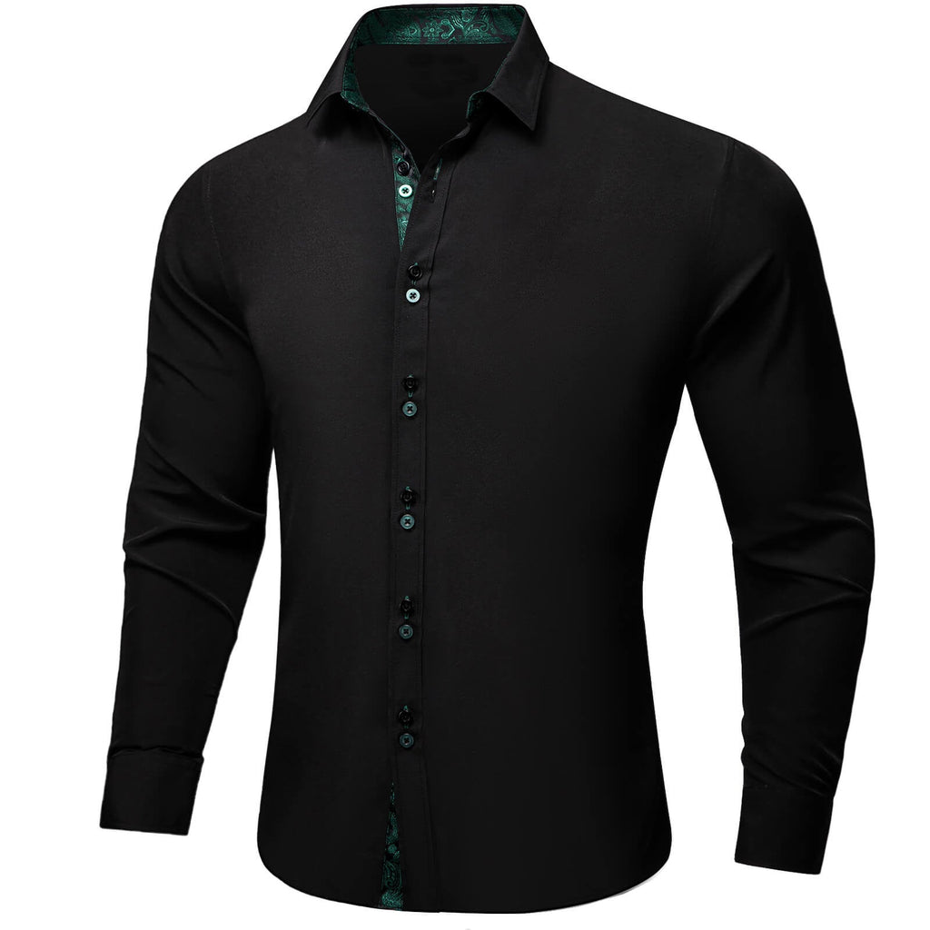 GentCrest Black Paisley Shirt - Image 2