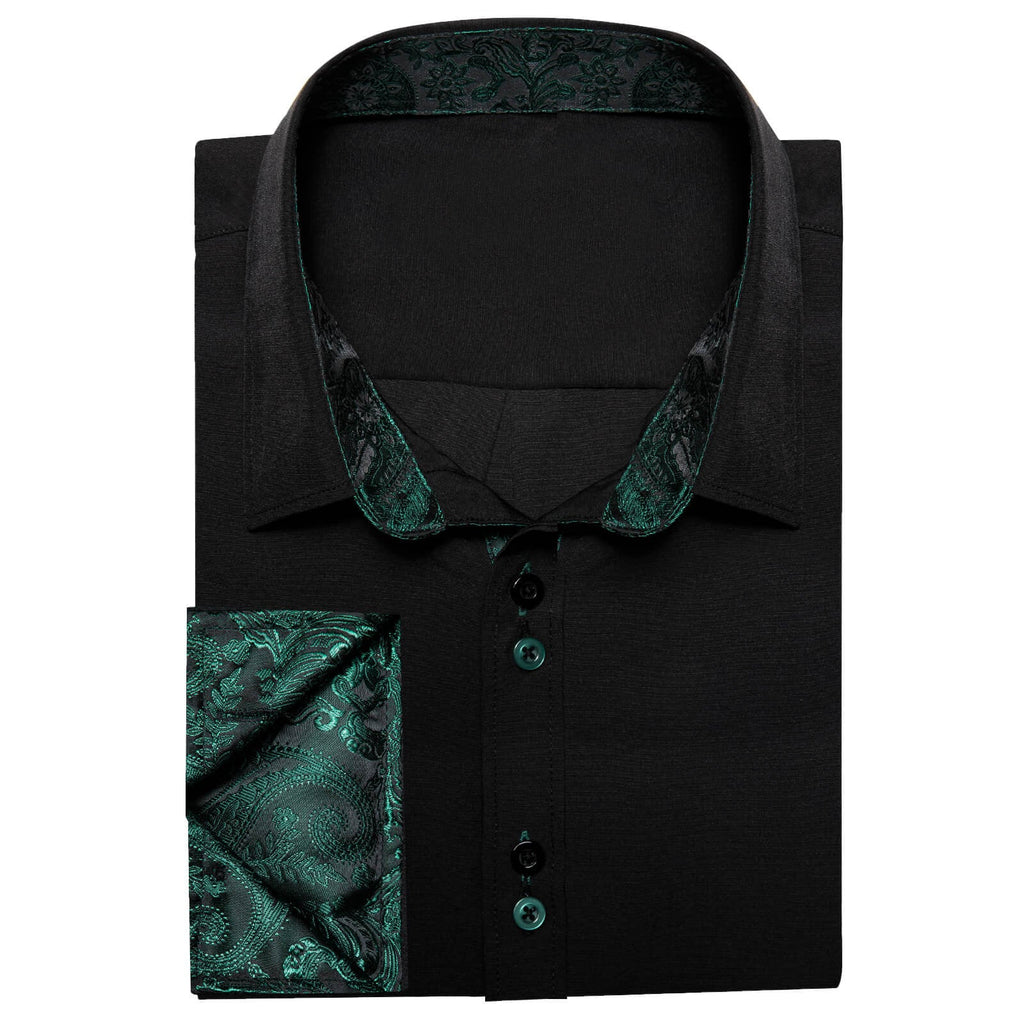 GentCrest Black Paisley Shirt - Image 4