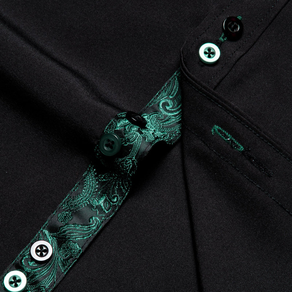 GentCrest Black Paisley Shirt - Image 5