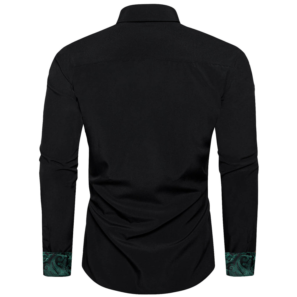 GentCrest Black Paisley Shirt - Image 3