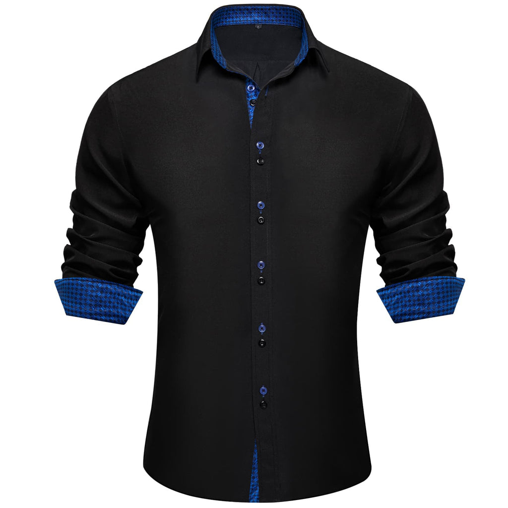 GentCrest Black Solid Shirt - Image 1