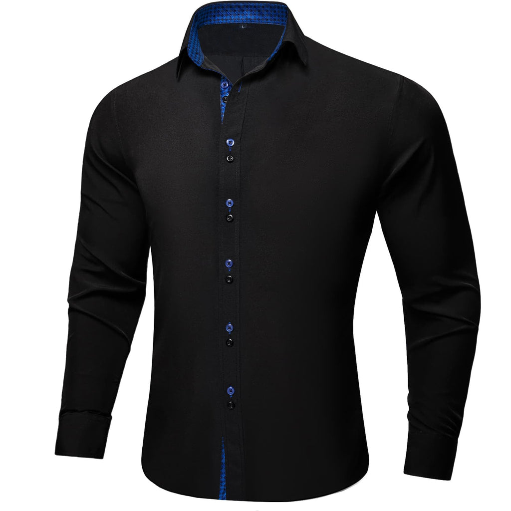 GentCrest Black Solid Shirt - Image 2
