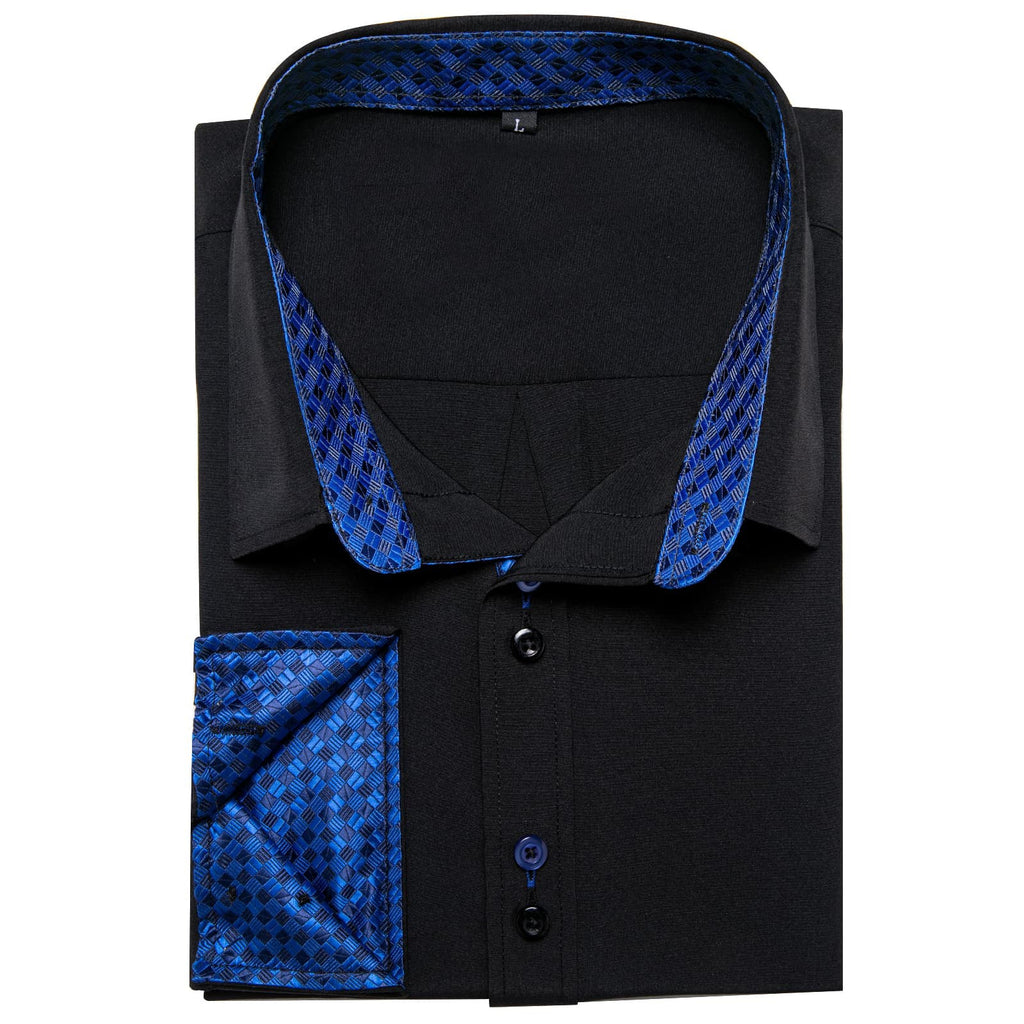 GentCrest Black Solid Shirt - Image 3