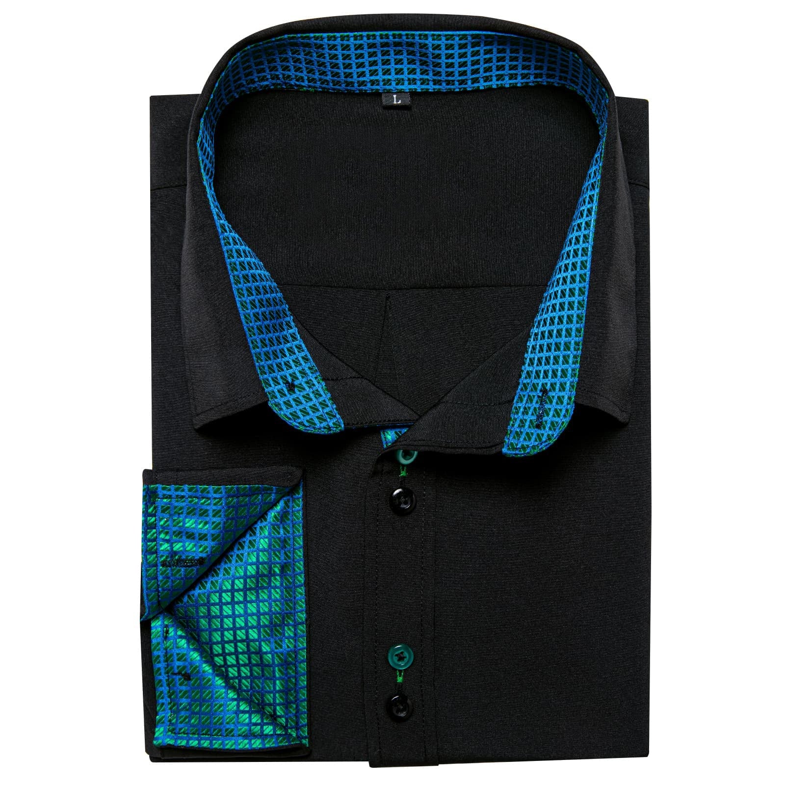 GentCrest Black Solid Shirt - Image 3