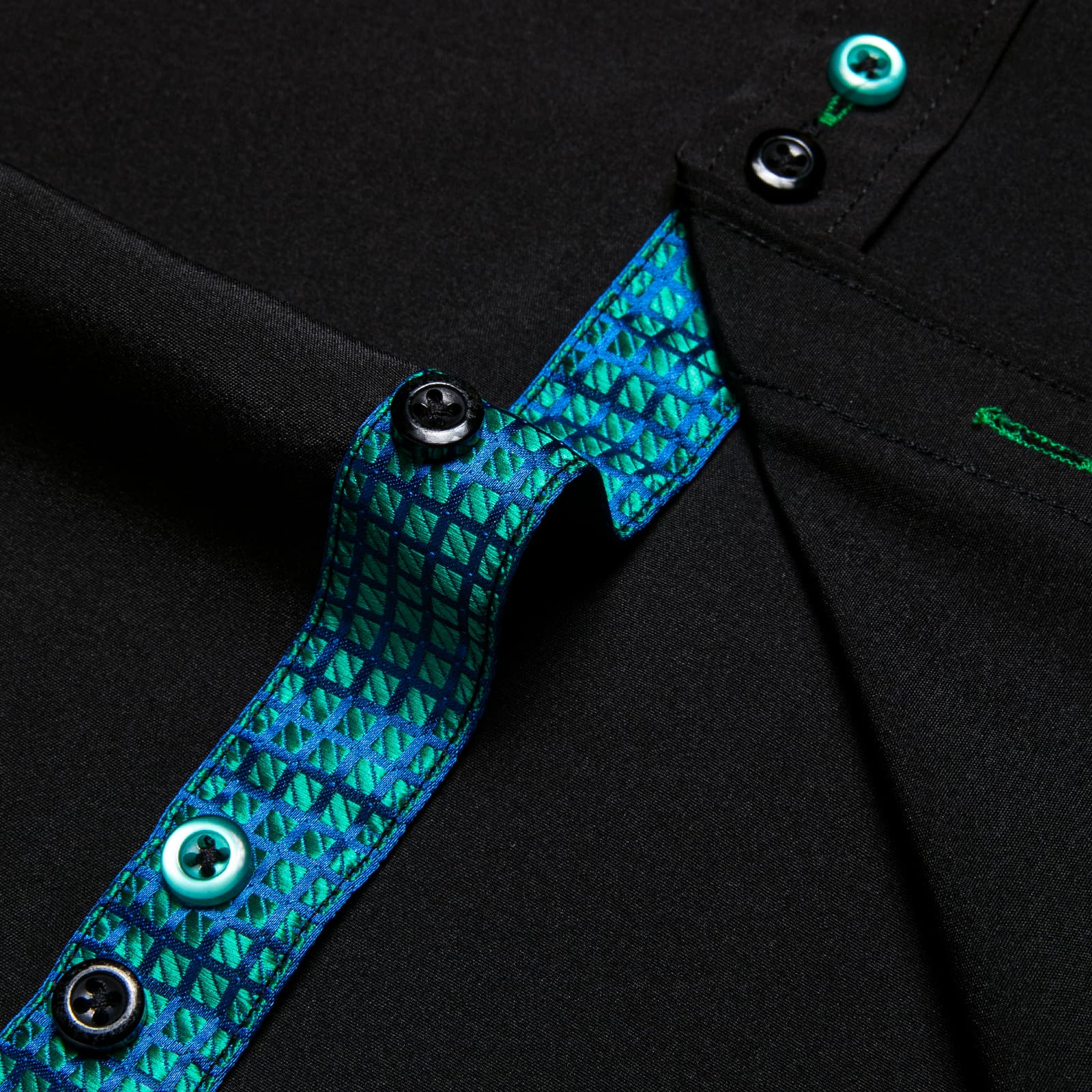 GentCrest Black Solid Shirt - Image 5