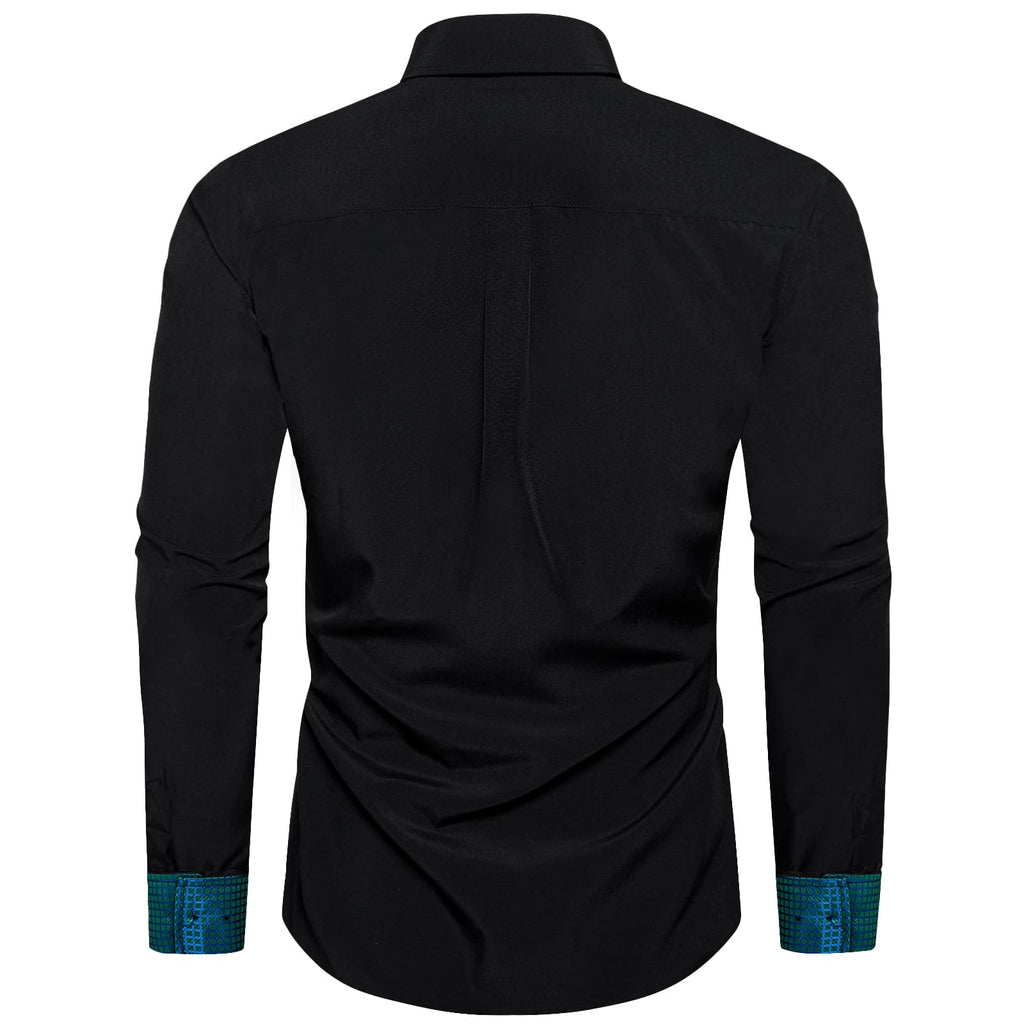 GentCrest Black Solid Shirt - Image 4
