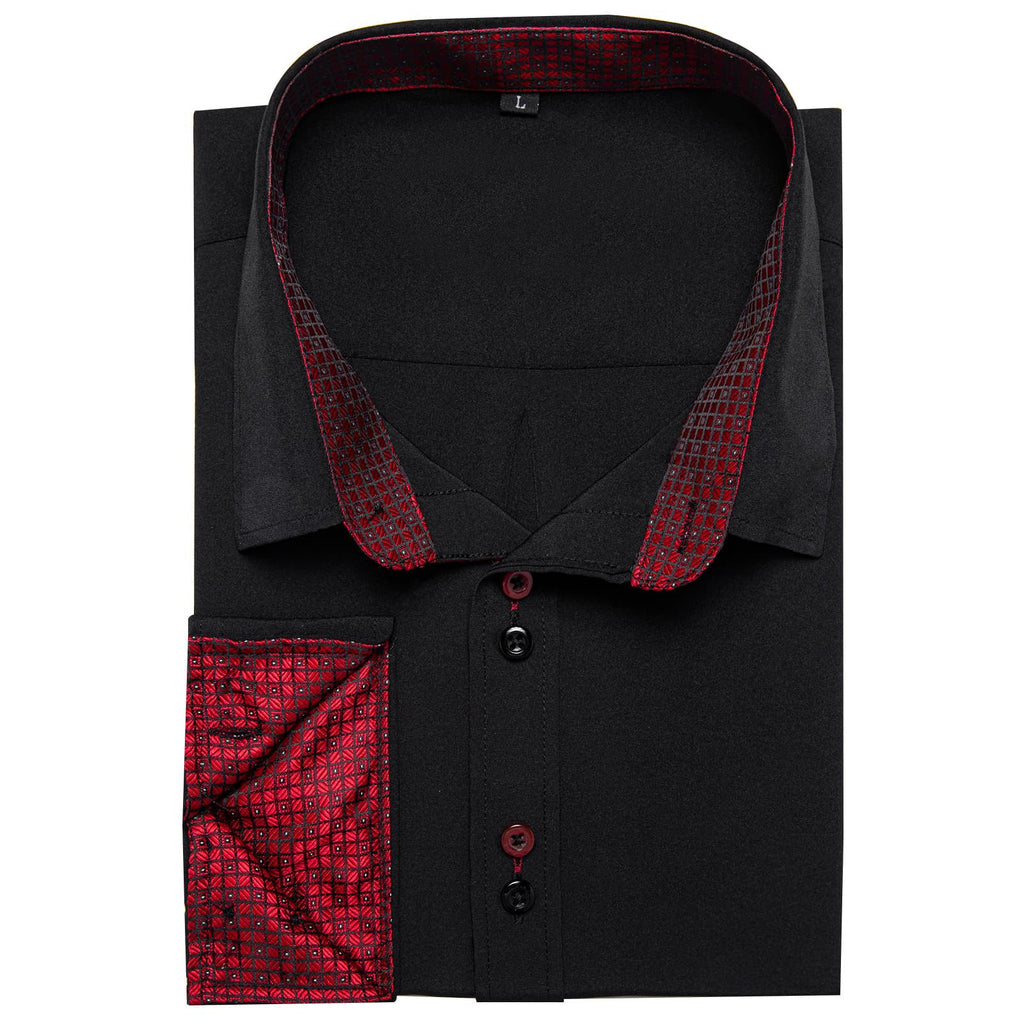 GentCrest Black Solid Shirt - Image 3