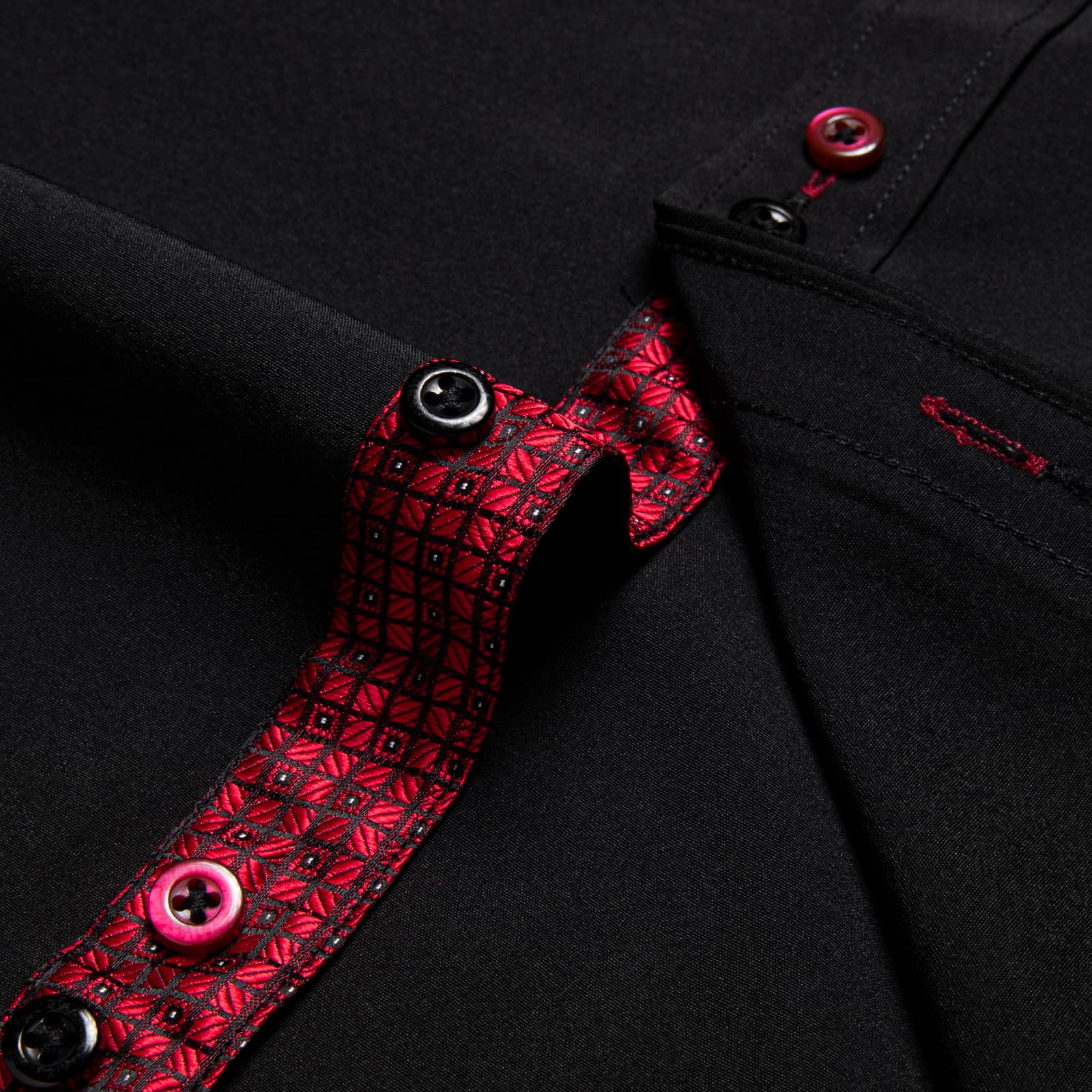 GentCrest Black Solid Shirt - Image 5
